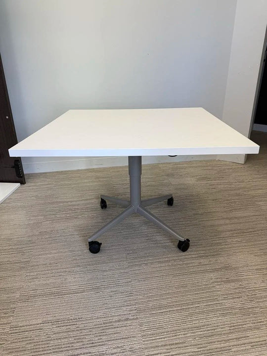 36" Mobile Square Height Adjustable Table
