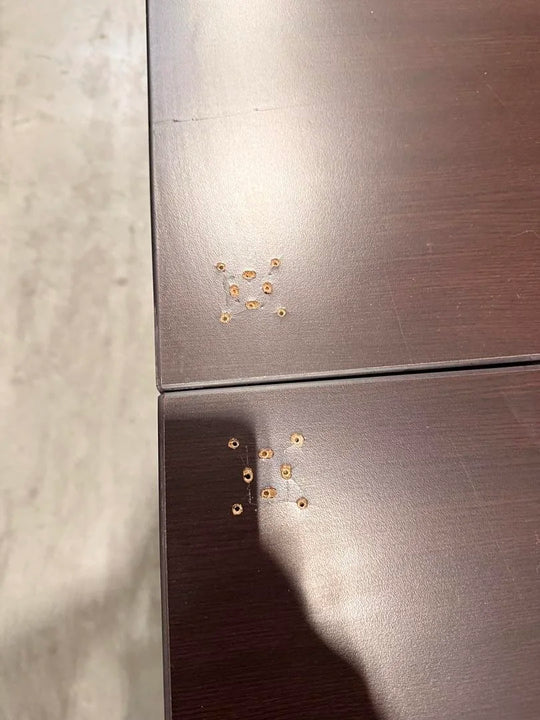 LH L-Shape Desk w/BBF Ped (Holes on Surface)