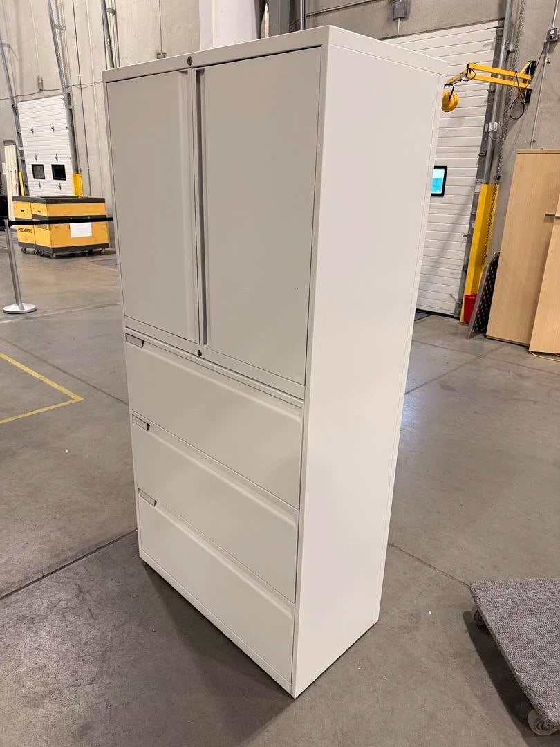 Teknion Metal 2-Door 3-Drawer Combo