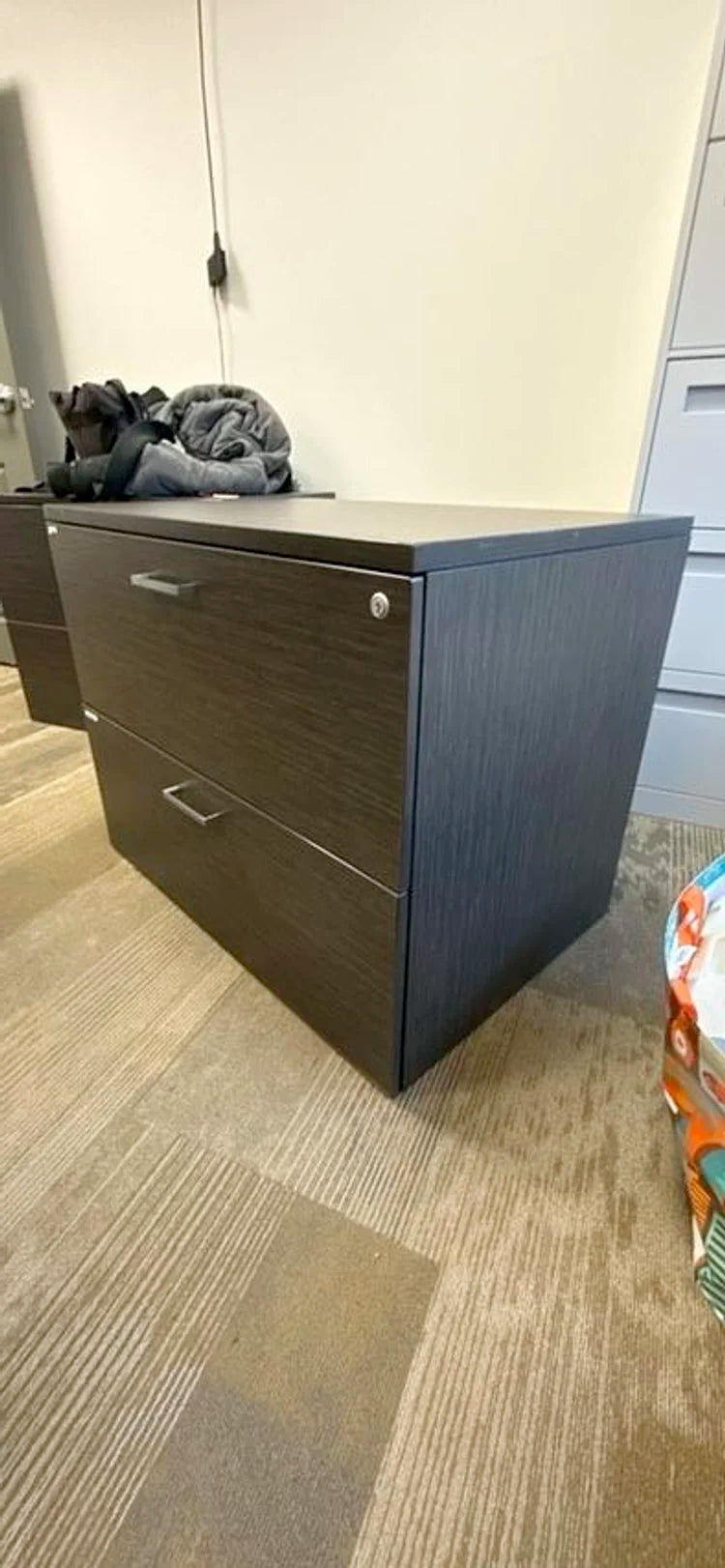 Wooden 2-High Lateral File Cabinet