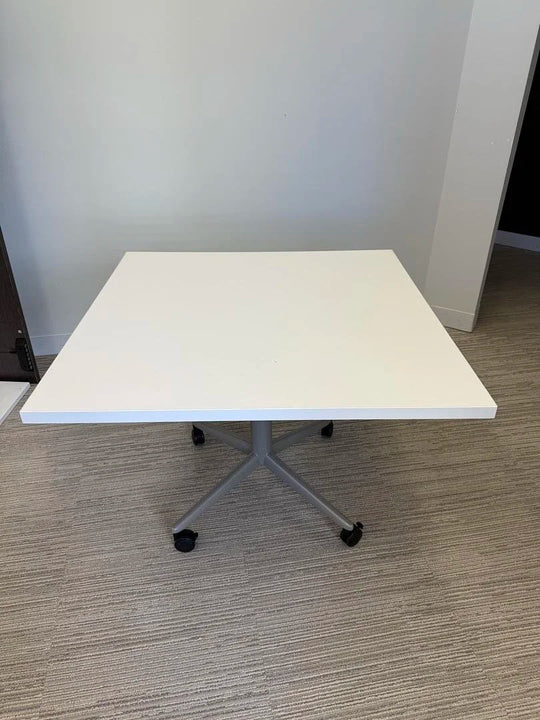 36" Mobile Square Height Adjustable Table