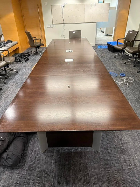16' Rectangle Boardroom Table w/Electrical