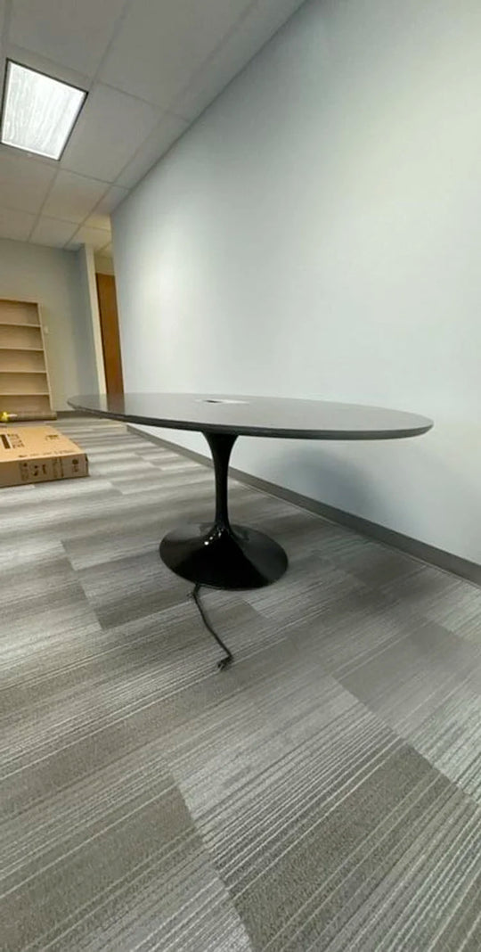 6.5' Oval Boardroom Table w/Electrical