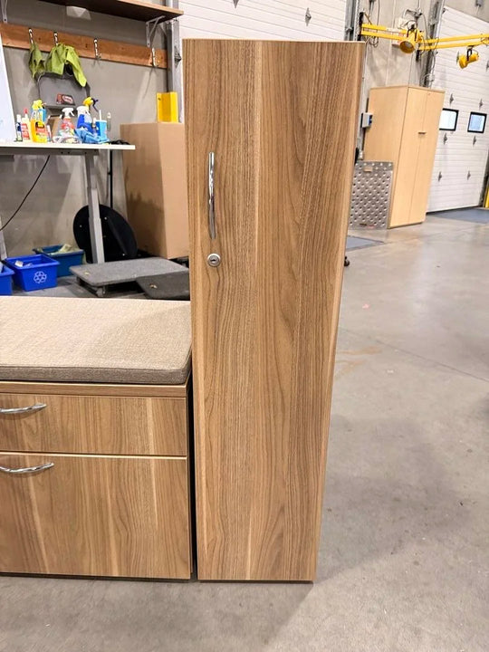 Steelcase RH L-Shape Electronic Sit Stand Desk w/Storage