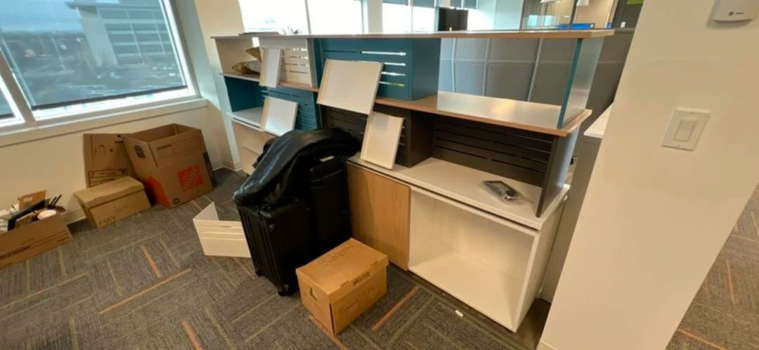 Double Sided Storage w/Meeting Table