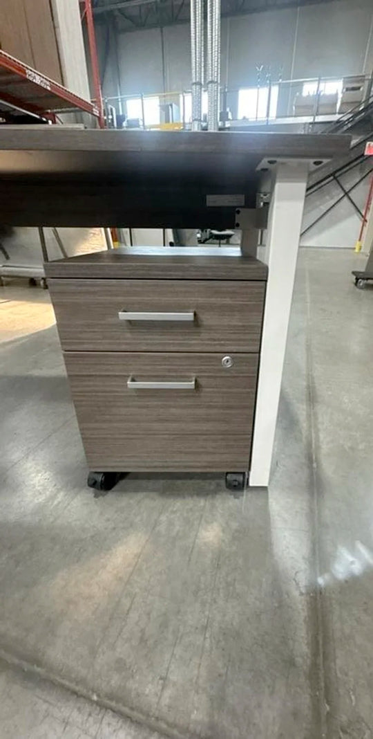 L-Shape Desk w/BF Ped (Reversible)