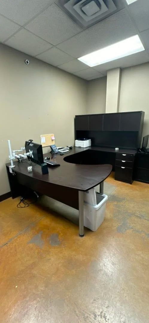 RH U-Shape Desk w/Hutch and BBF Ped