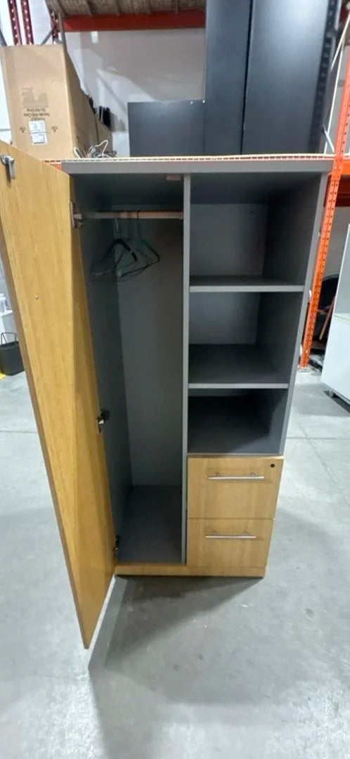 Wooden LH Wardrobe Combo