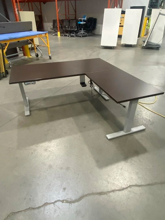 RH L Shape Electronic Sit Stand Desk