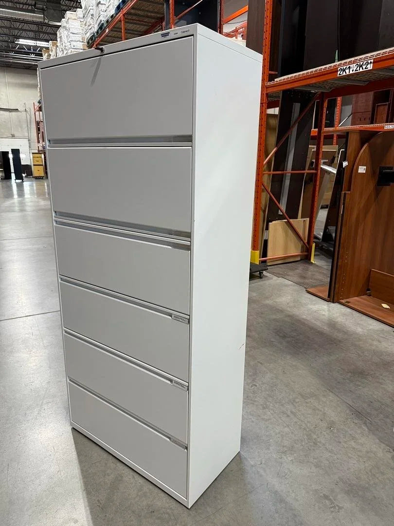 Metal 6-High Lateral File Cabinet