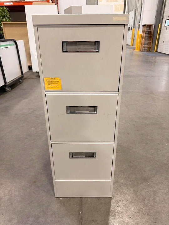 Metal 3-High Vertical File Cabinet