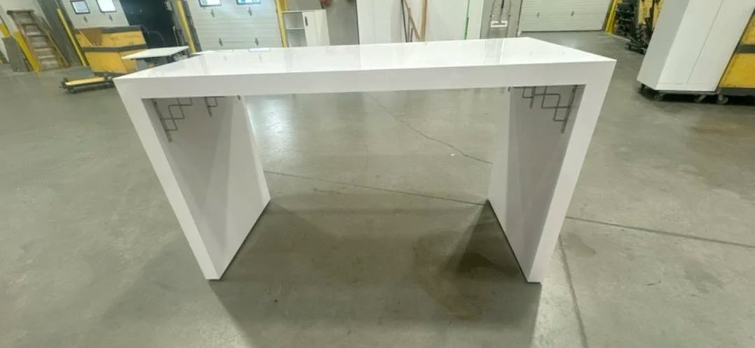 High Gloss Bar Height Island