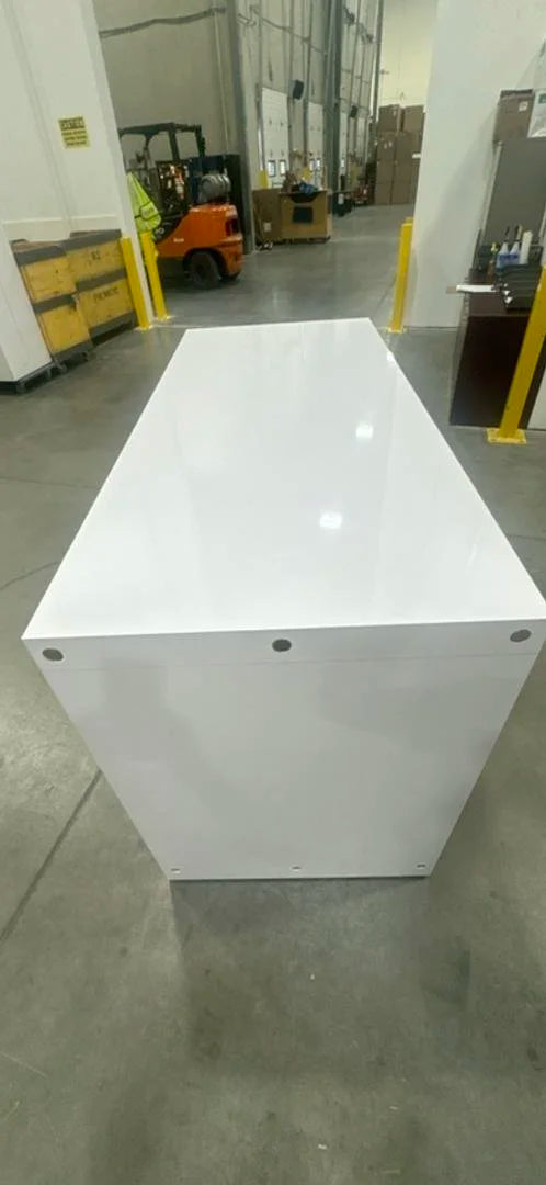 High Gloss Bar Height Island