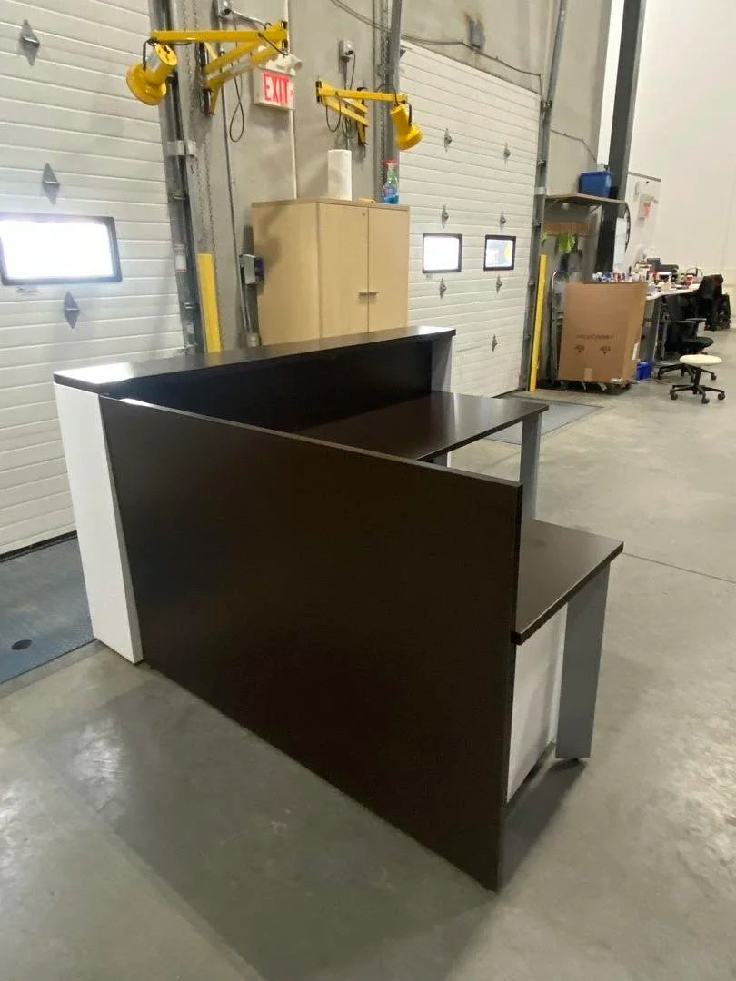 LH L-Shape Reception Desk w/BBF Ped