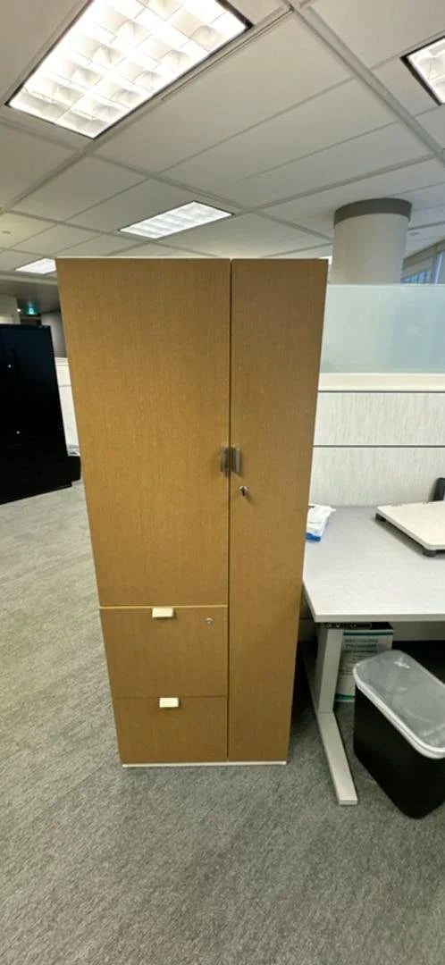 Metal/Wood Wardrobe Combo