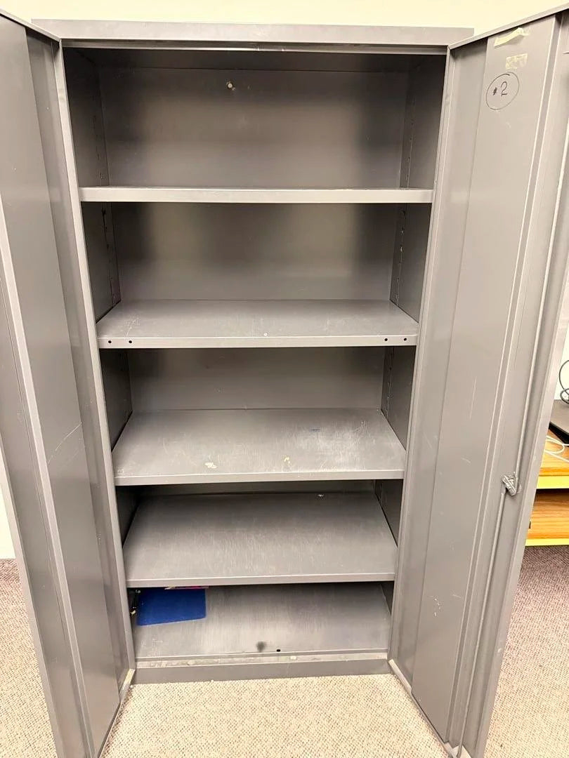 Metal 5-High 2-Door Stationary Cabinet