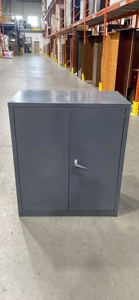 Metal 3-High 2 Door Stationary Cabinet