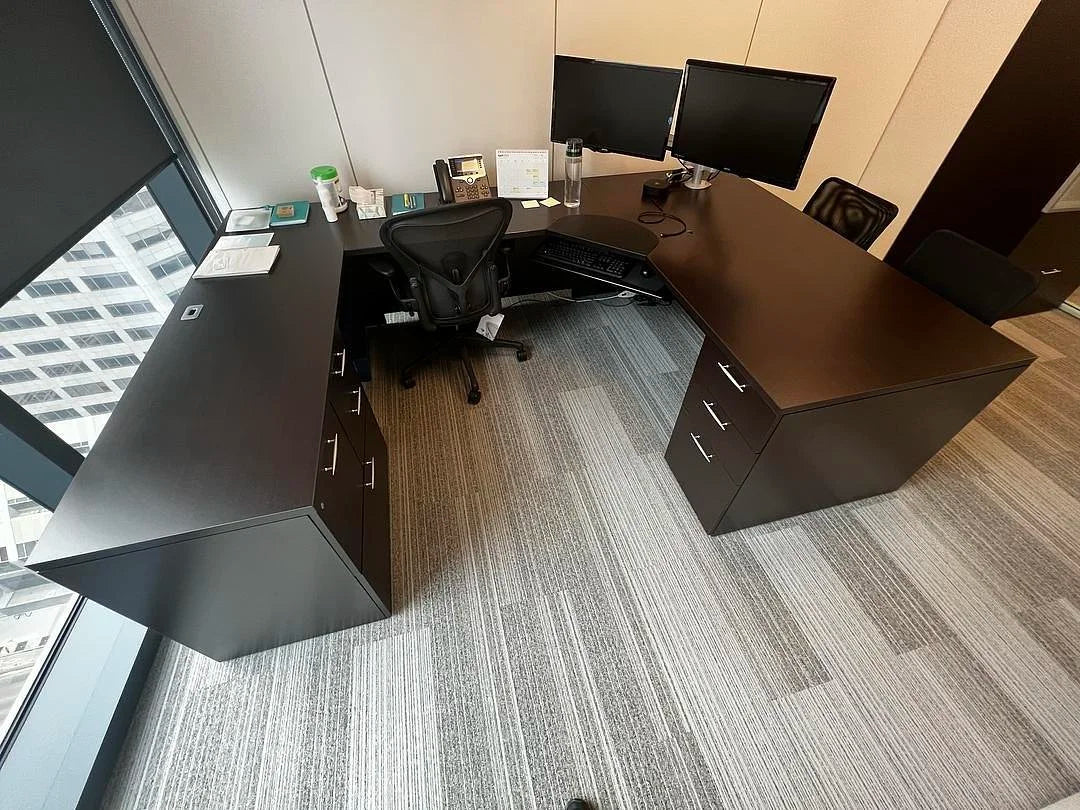 LH U-Shape Desk w/BBFLF and BBF Ped