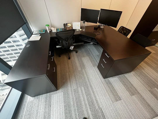 LH U-Shape Desk w/BBFLF and BBF Ped