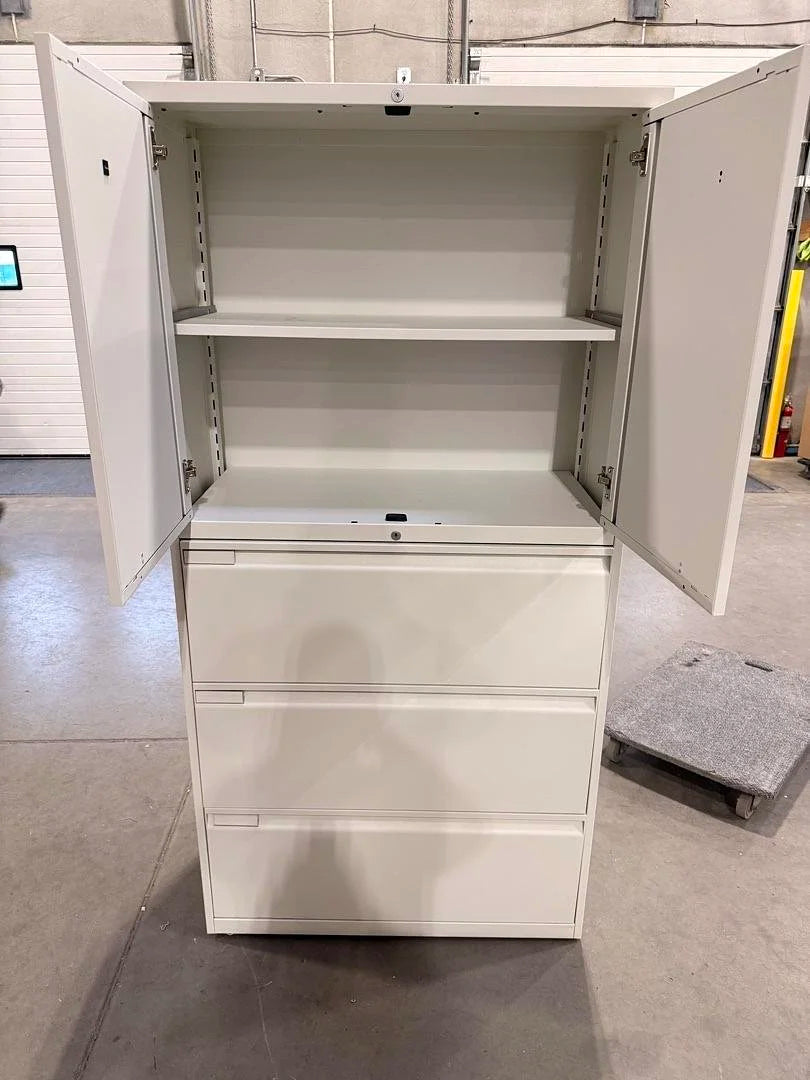 Teknion Metal 2-Door 3-Drawer Combo