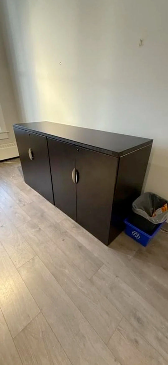 Wooden 4-Door Credenza
