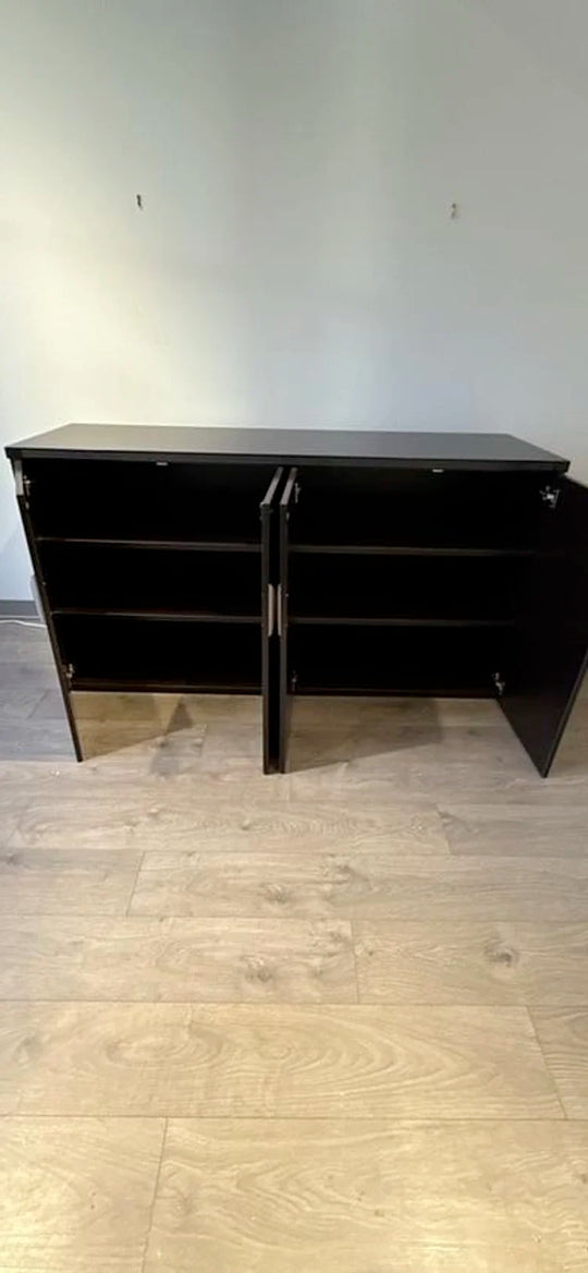 Wooden 4-Door Credenza