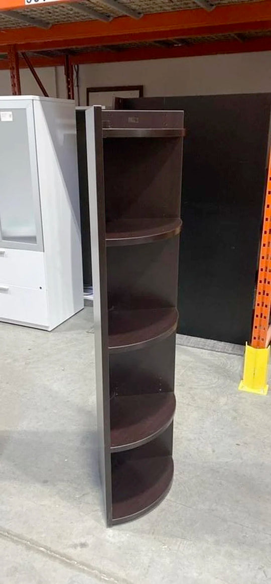 Wooden 4-High Corner Bookshelf