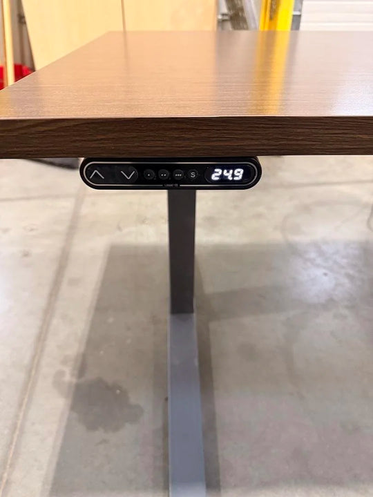 81" Electronic Sit Stand Desk w/BF Ped