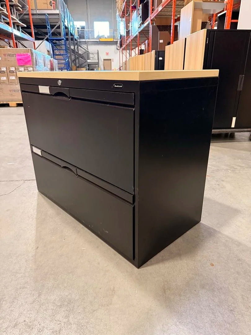 Boulevard Metal 2-High Lateral File Cabinet w/Top