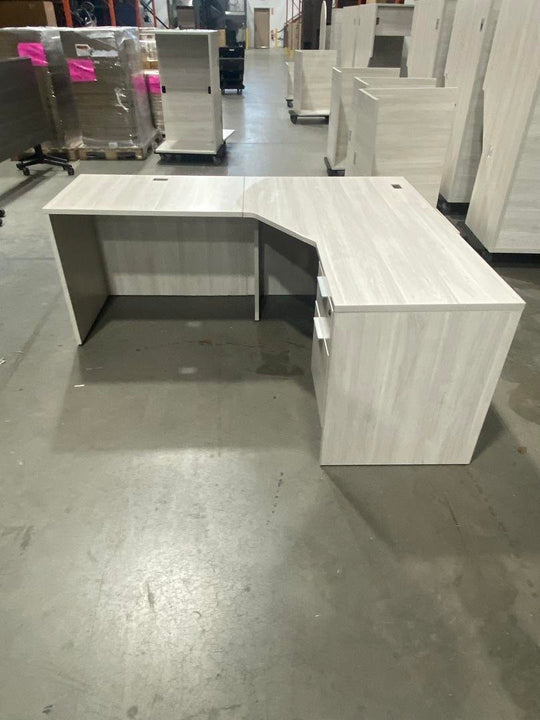 LH L-Shape Desk w/BF Ped