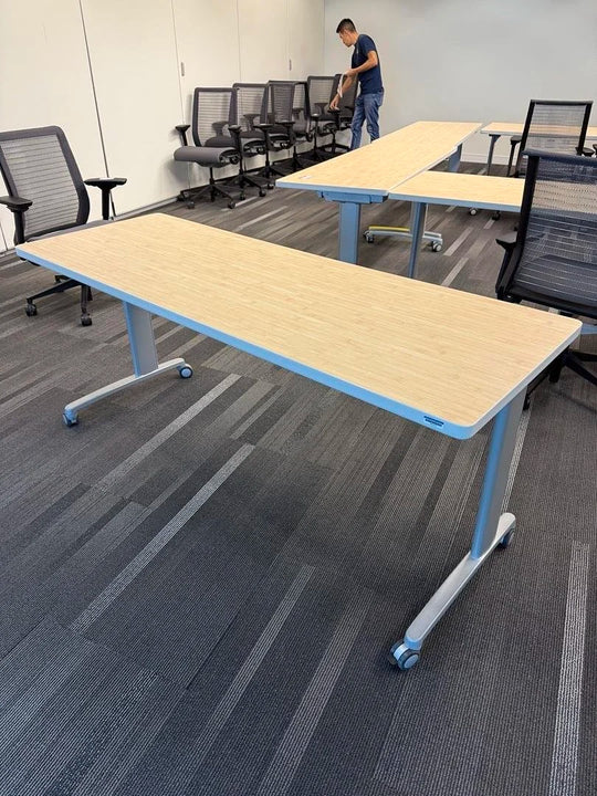 66" Mobile Flip Top Training Table