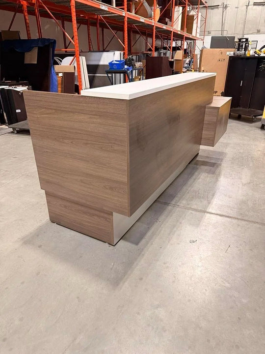 LH L-Shape Reception Desk w/BBF Ped