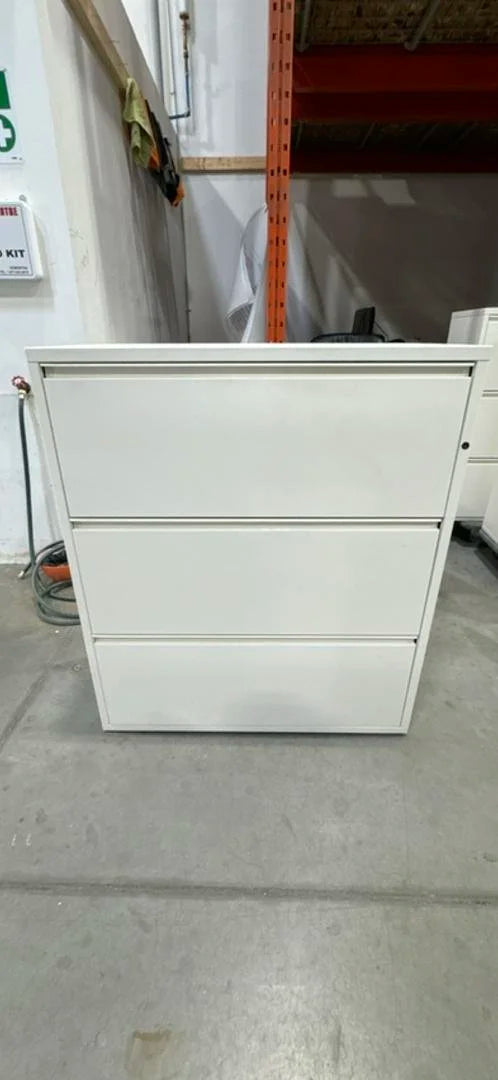 Herman Miller Metal 3-High Lateral File Cabinet