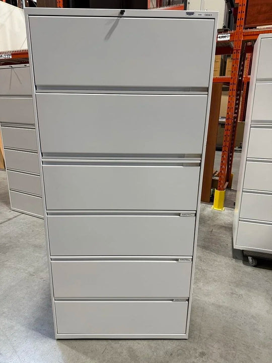 Metal 6-High Lateral File Cabinet