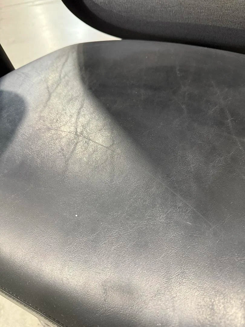 Teknion Projek Task Chair w/Leather Seat  (Leather Cracking)