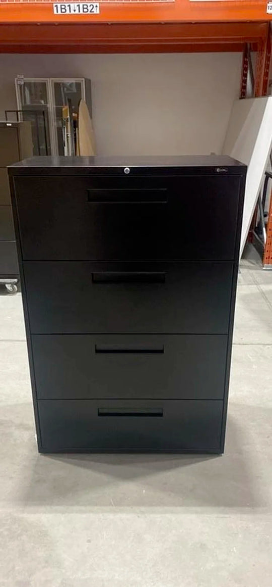 Global Metal 4 High Lateral File Caninet-Black
