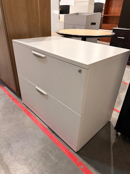 Wooden 2-High Lateral File Cabinet  (Surface Lifting)