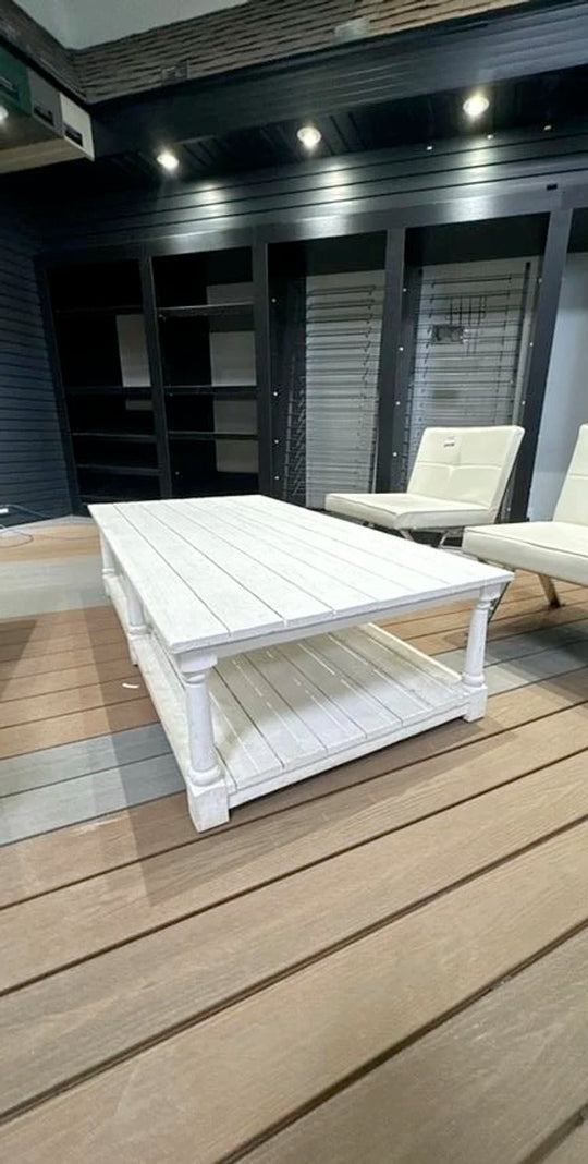 Wood Patio Coffee Table