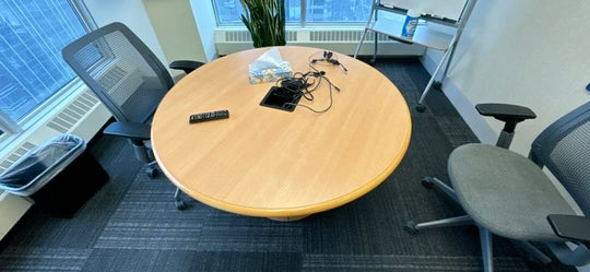 48" Round Meeting Table w/Electrical
