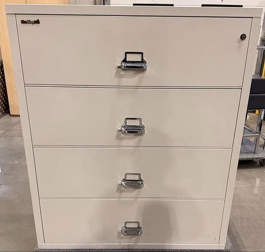 FireKing Metal 4 High Lateral Fireproof Cabinet  (No Key)