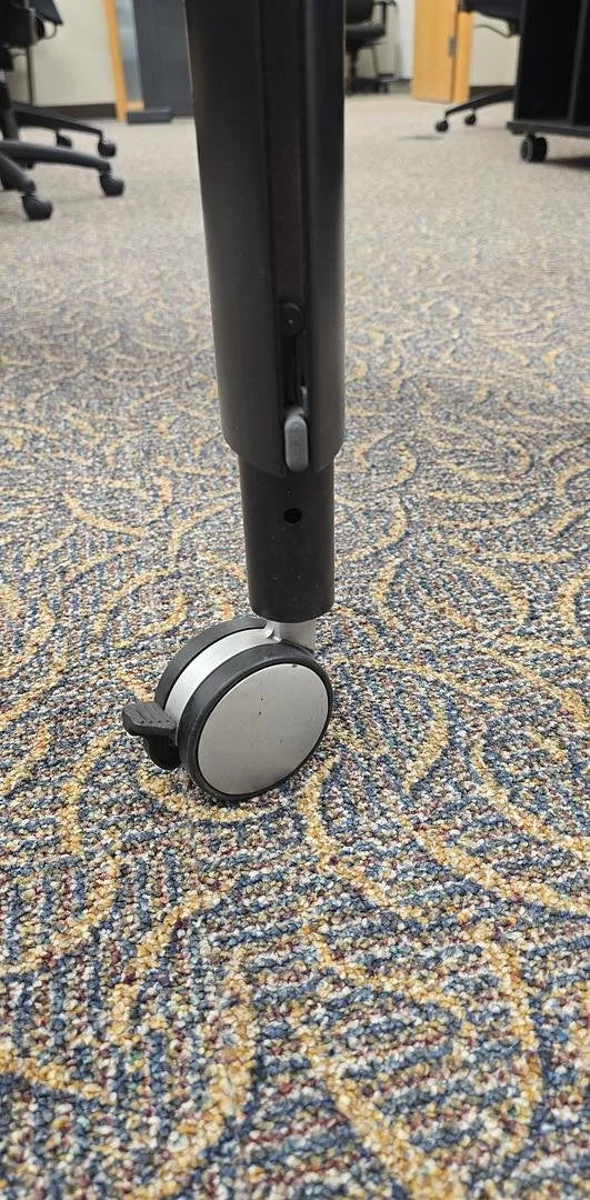 Mobile Height Adjustable Training Table w/Keyboard Tray