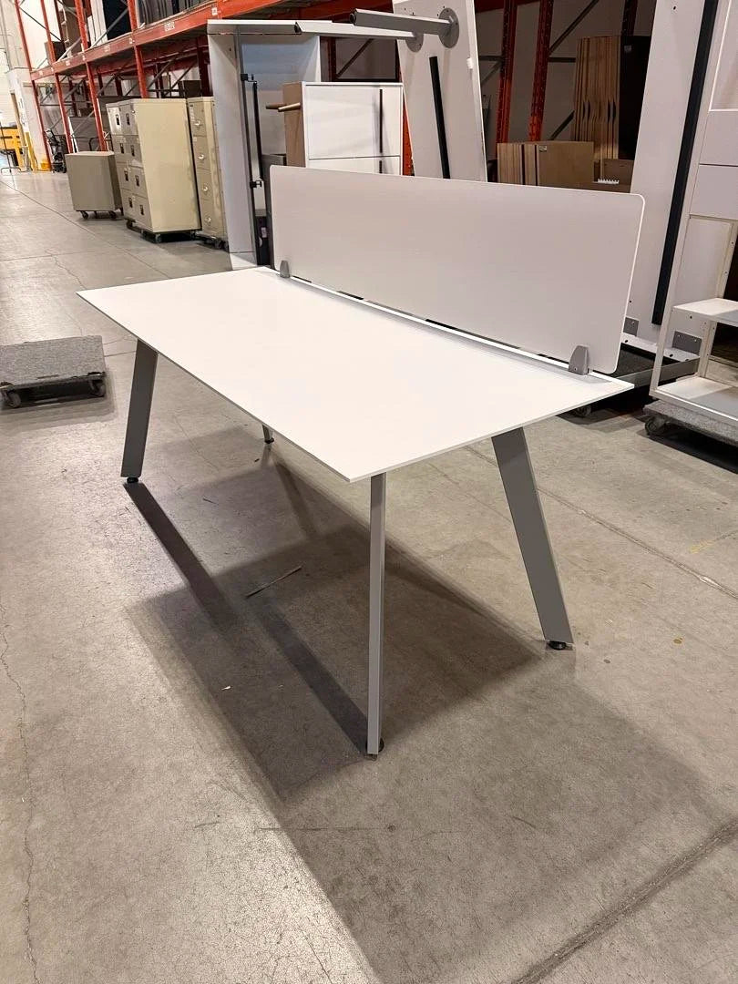 6' Rectangle Desk w/Privacy Panel