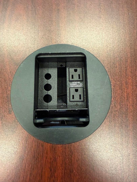 12' Boatshape Boardroom Table w/Electrical